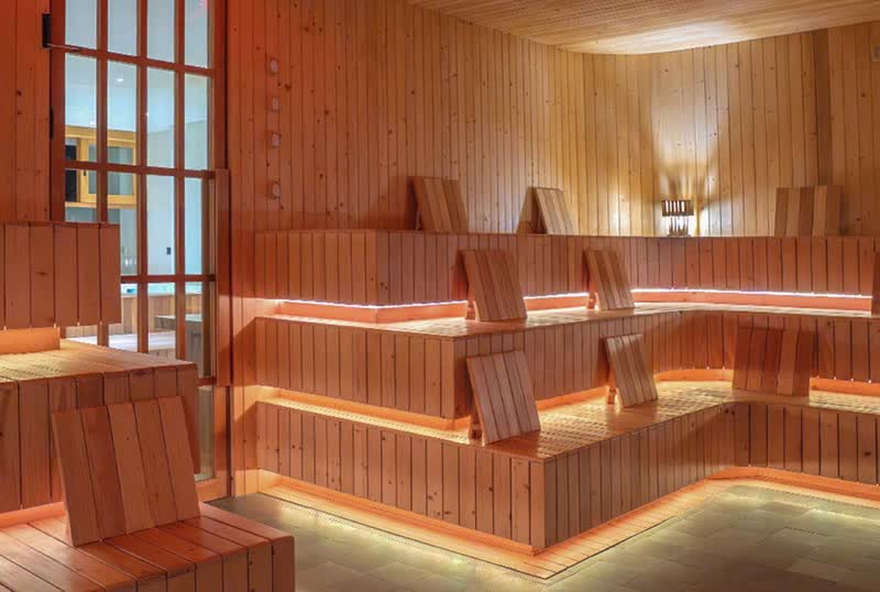 Hotel wellness zone with sauna and cold therapy in Bali